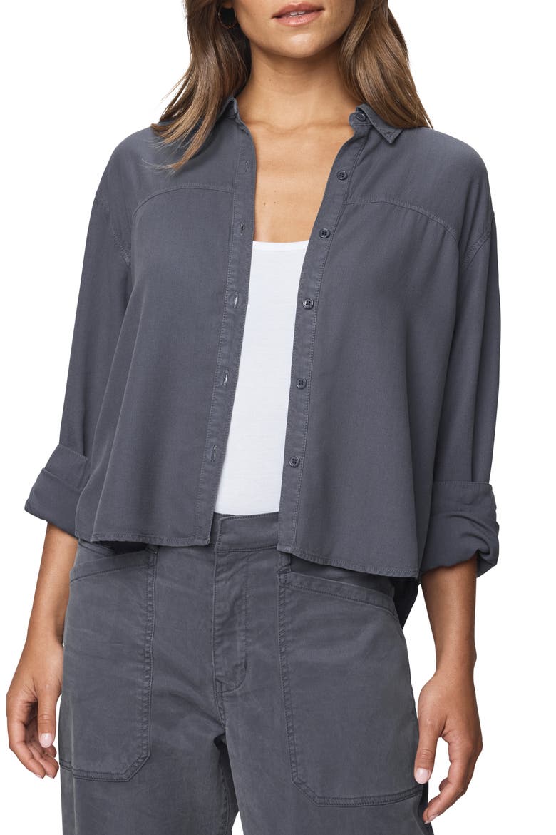 Joanne Button-Up Shirt, Main, color, ICE NAVY