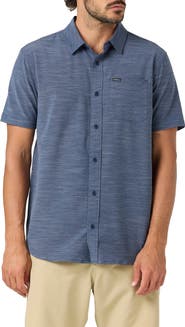 O'Neill UPF Slub Short Sleeve Button Up Shirt