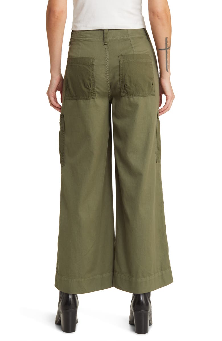 LE JEAN Bianca High Waist Crop Wide Leg Cargo Pants, Alternate, color, 