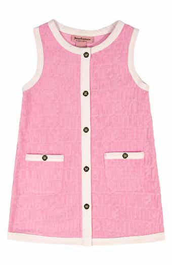 Juicy Couture Kids' Sleeveless Button Front Terry Dress