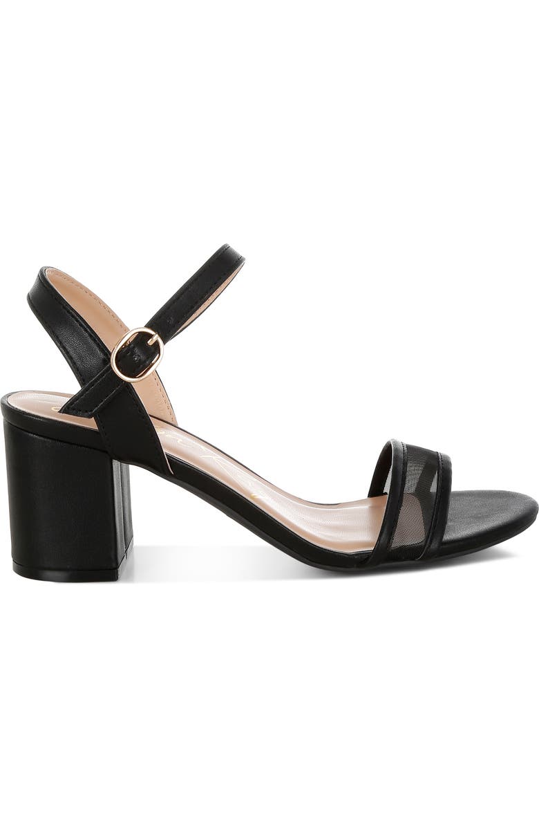 LONDON RAG Orpina Block Heel Sandal, Alternate, color, Black