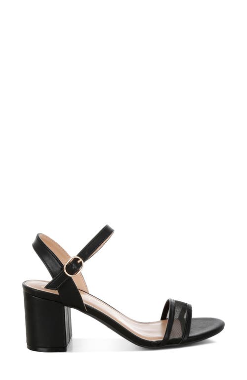 London Rag Orpina Block Heel Sandal In Black