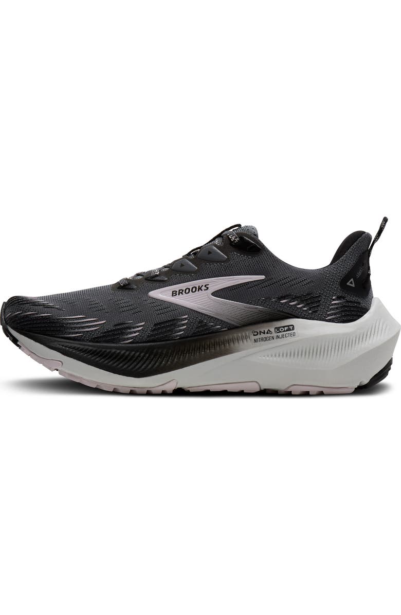 Brooks Ghost Trail Running Shoe, Alternate, color, Poppy Seed/ Black/ Pink