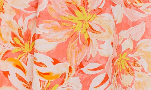 Flying Tomato Print Midi Dress In Orange
