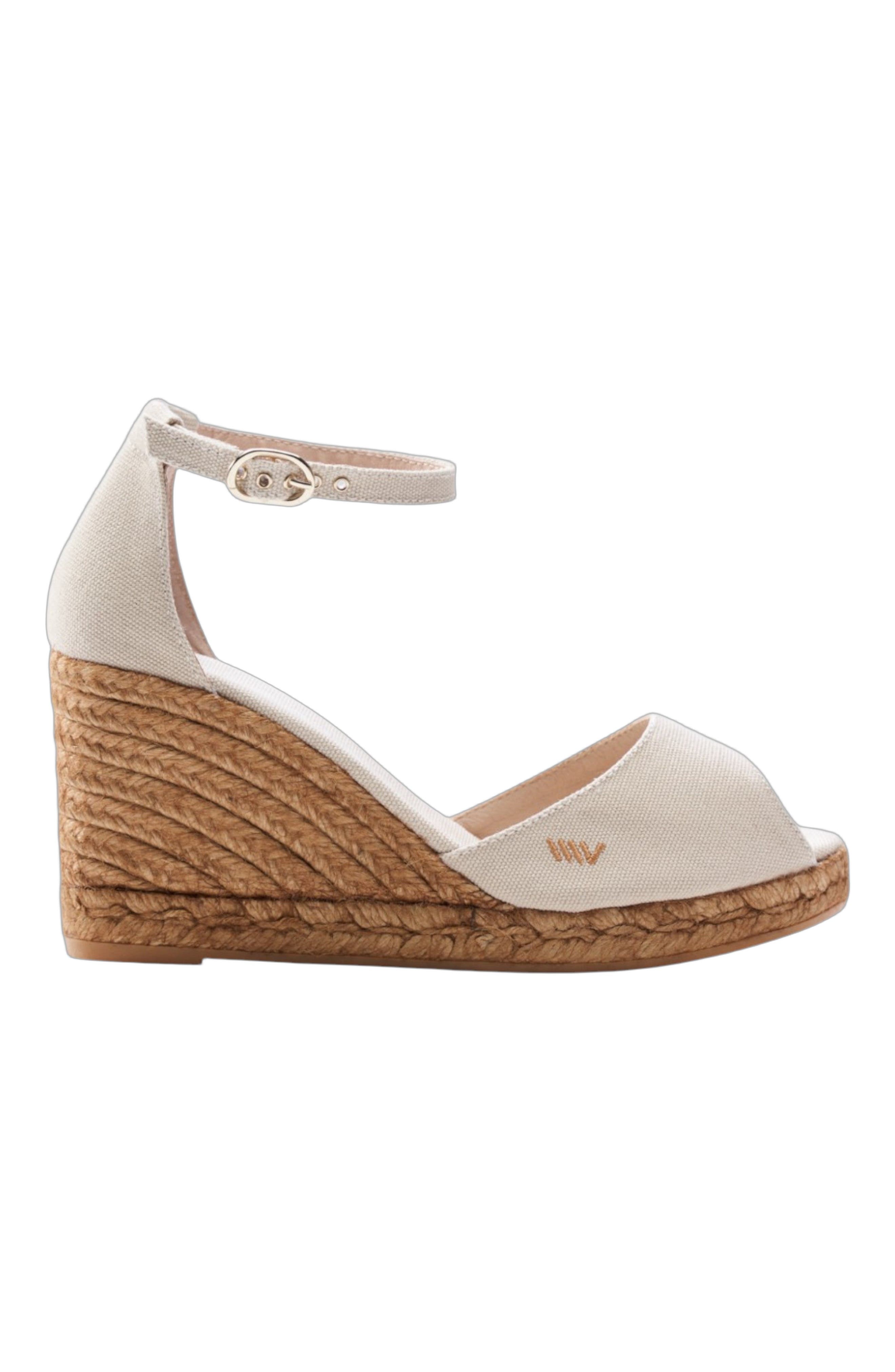 Aiguafreda Canvas Espadrille Sandal Wedges - image 5