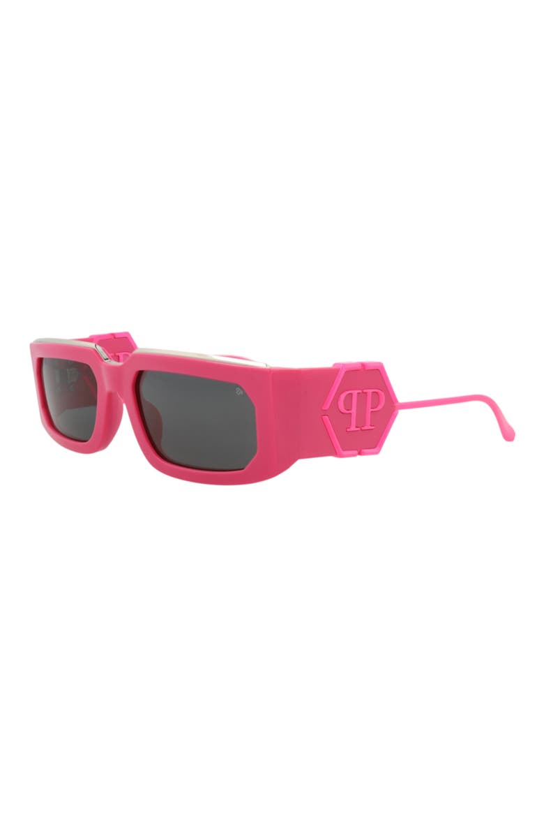 58mm Square Sunglasses, Alternate, color, FUCHSIA FUCHSIA SMOKE