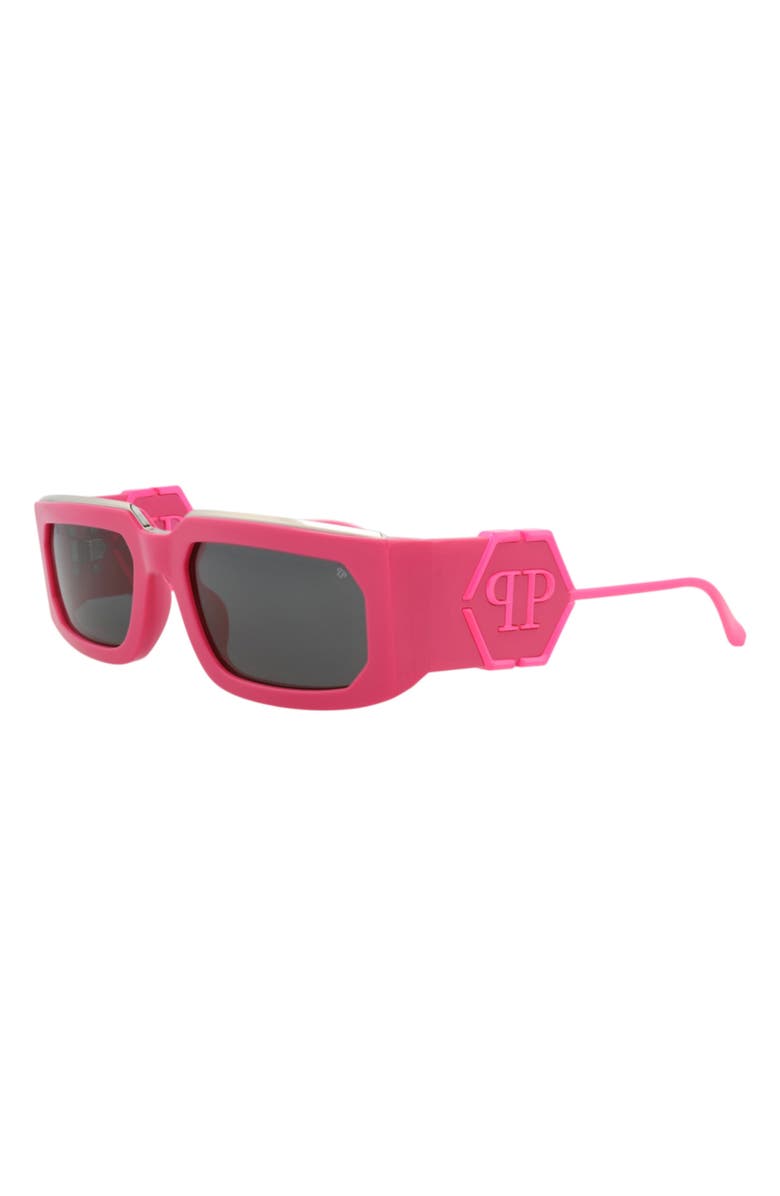 PHILIPP PLEIN 58mm Square Sunglasses, Alternate, color, Fuchsia Fuchsia Smoke