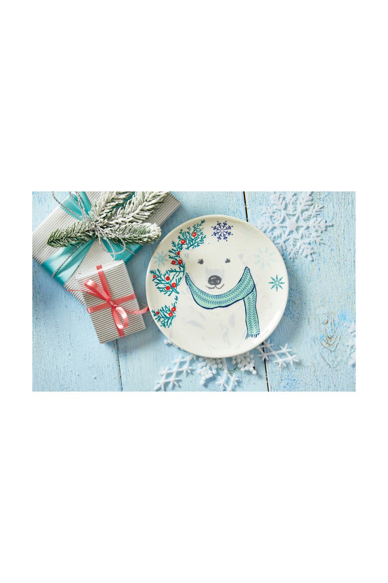Alpine Glow Multicolor Ceramic Appetizer Plate, Alternate, color, Multicolored