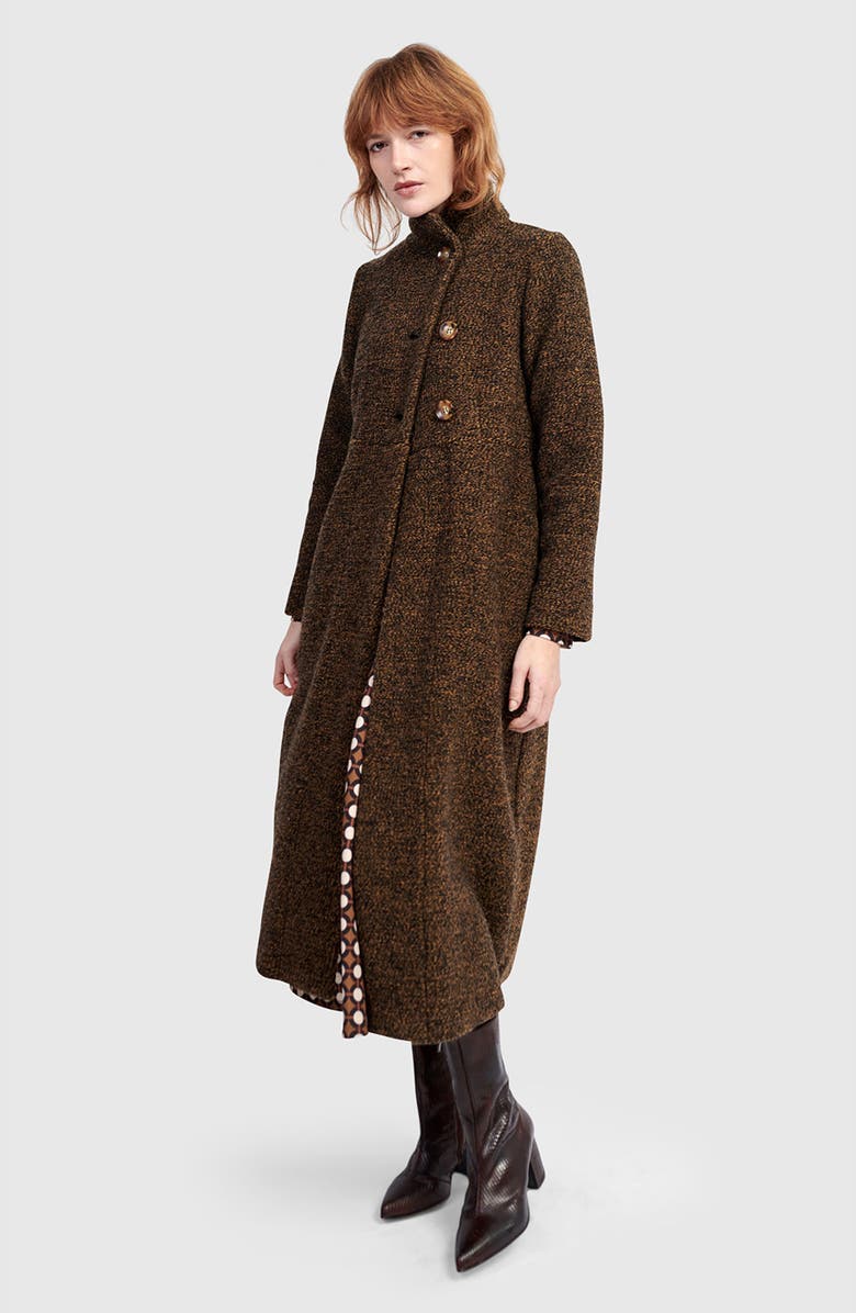 Alembika Tash Long Coat, Alternate, color, Honey