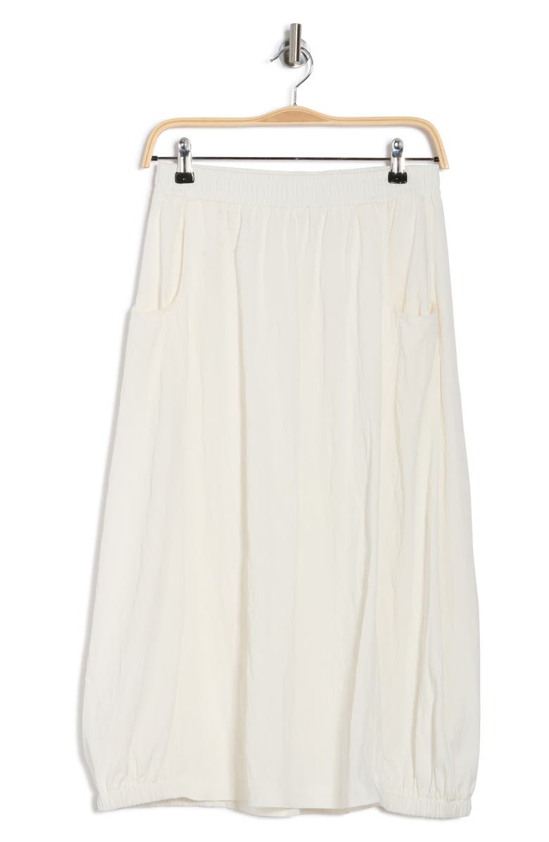 PATRIZIA LUCA Side Pocket Midi Skirt, Alternate, color, Off White
