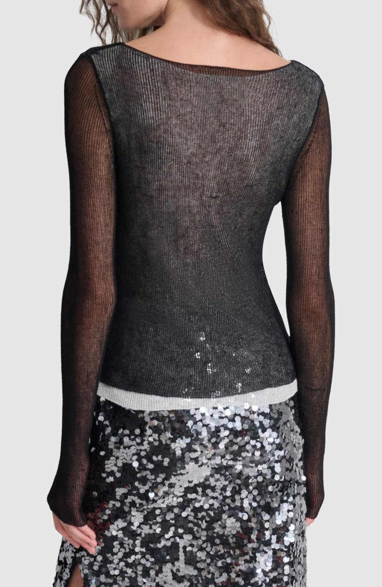 DKNY Double Layer Sweater, Alternate, color,