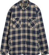 Roark Backwoods Cotton Flannel Snap-Up Overshirt