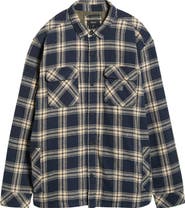 Roark Backwoods Cotton Flannel Snap-Up Overshirt