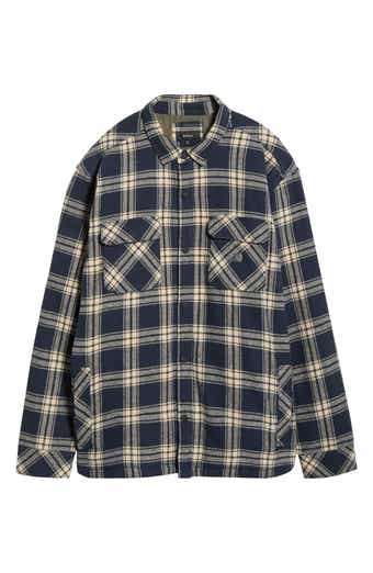 Backwoods Cotton Flannel Snap-Up Overshirt