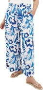 City Chic Resort Print Paperbag Waist Wide Leg Pants