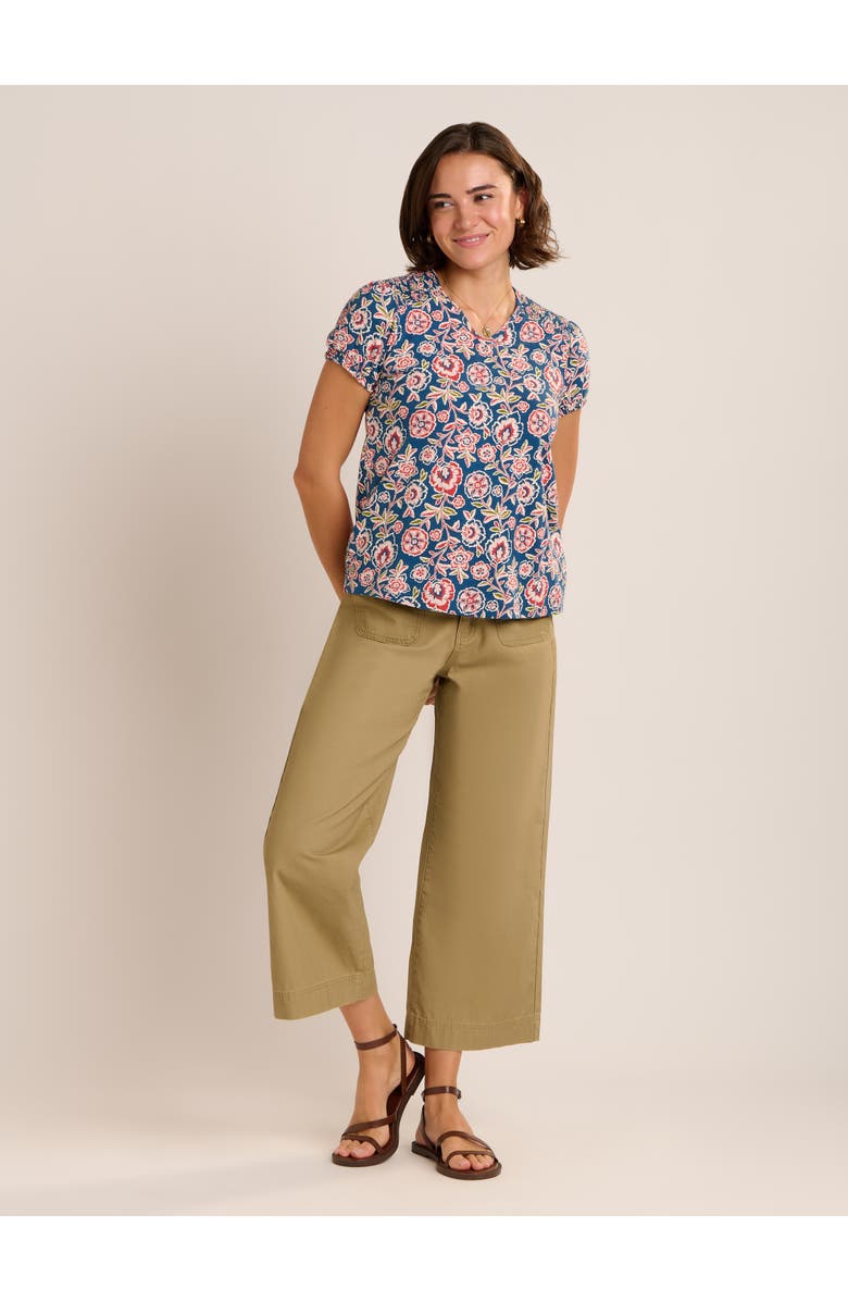 Brakeburn Sheridan Soft Floral Blouse, Main, color, Blue