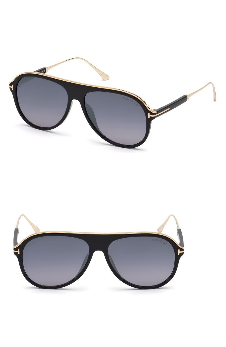 TOM FORD Nicholai-02 57mm Sunglasses, Main, color,
