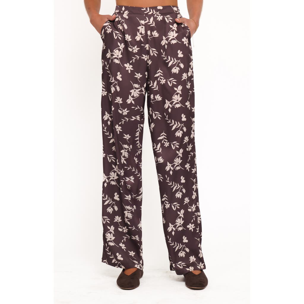 Petal And Pup Petal & Pup Romola Print Pants In Brown
