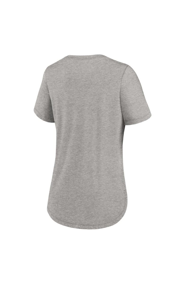 Nike Women's Nike Heather Gray Miami Dolphins Team Shout-Out Tri-Blend T-Shirt, Alternate, color, Heather Gray