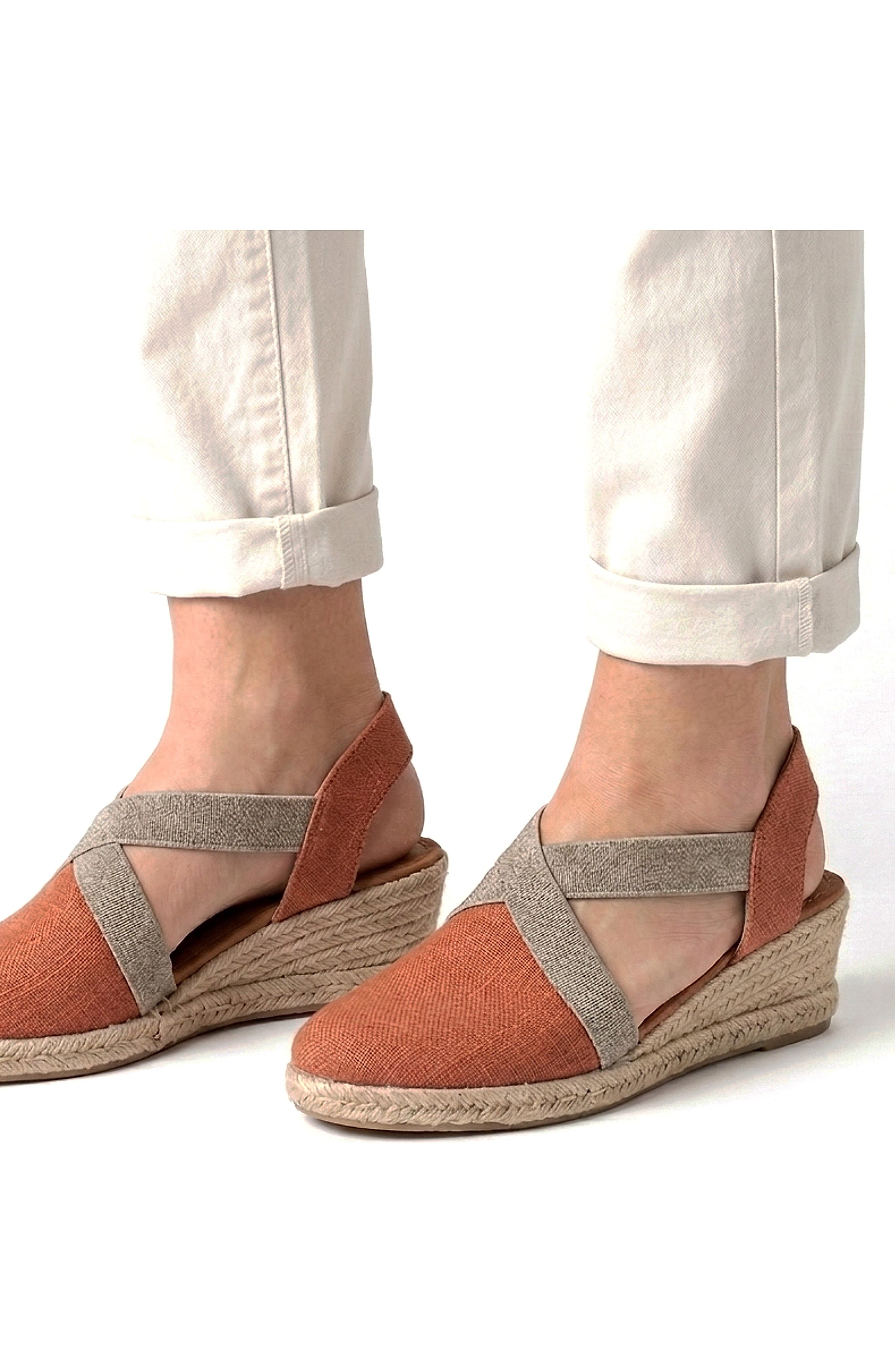 Barbate Low Espadrille Sandal, Alternate, color, Terracotta