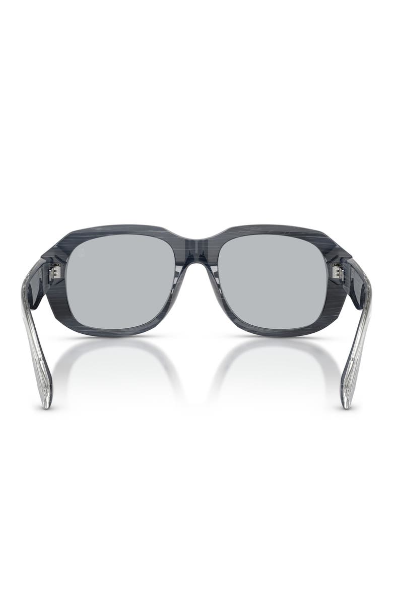 Demetra 53mm Square Sunglasses, Alternate, color, BLACK / BLUE