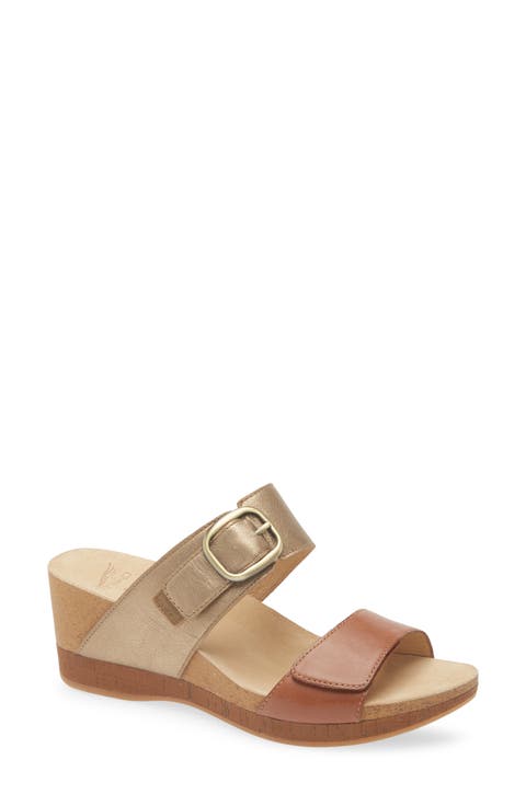 Shannon Platform Wedge Slide Sandal (Women)