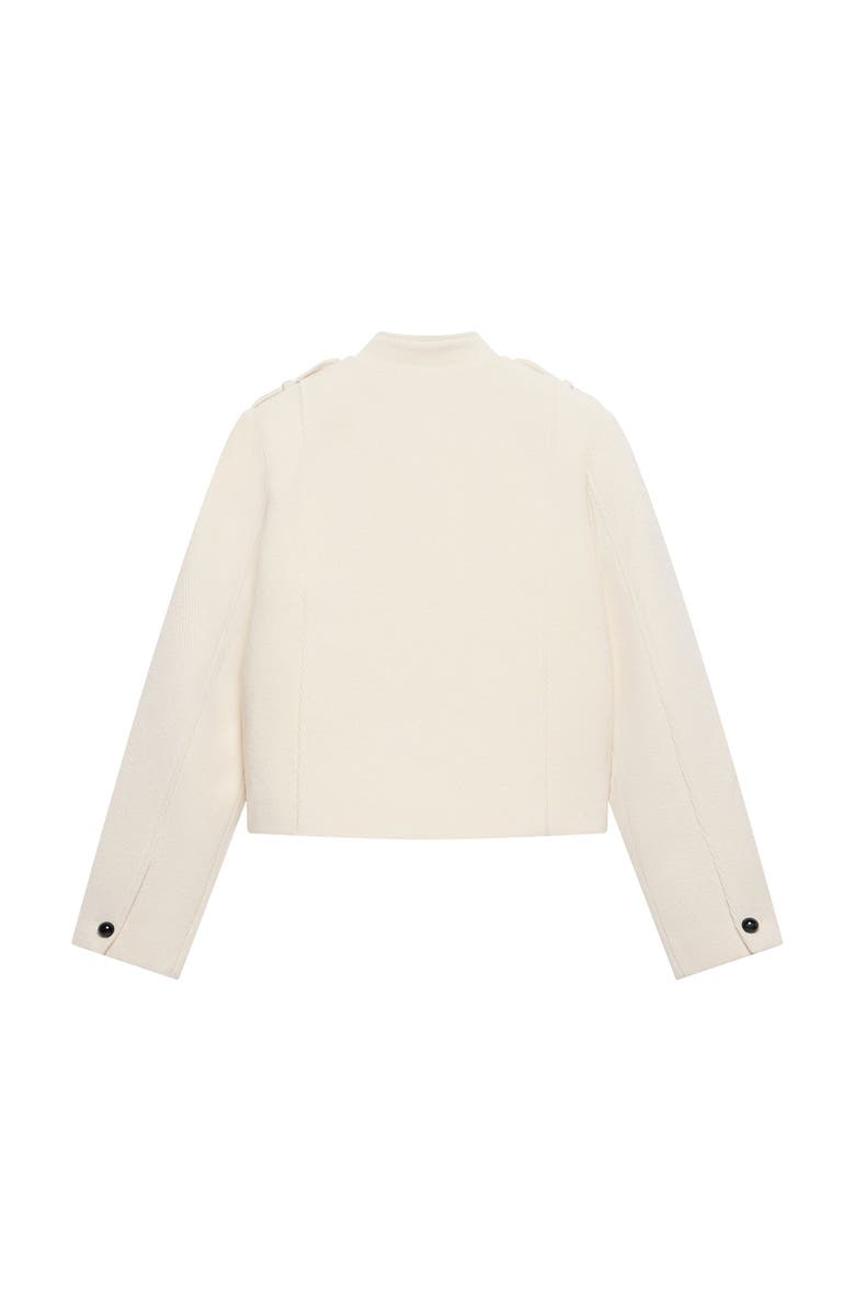 MINT VELVET Wool Blend Military Jacket, Alternate, color, Ivory