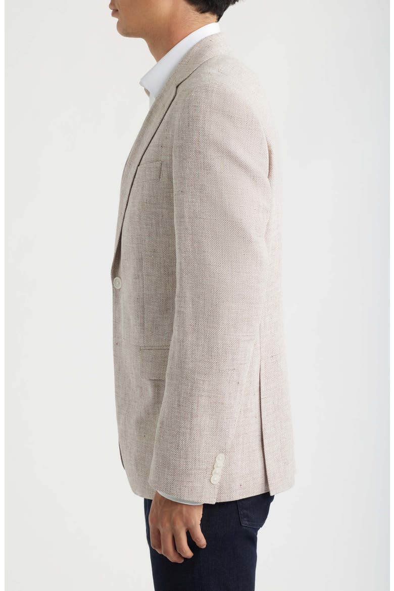 Hutson Slim Fit Linen & Cotton Blend Sport Coat, Alternate, color, OPEN BEIGE