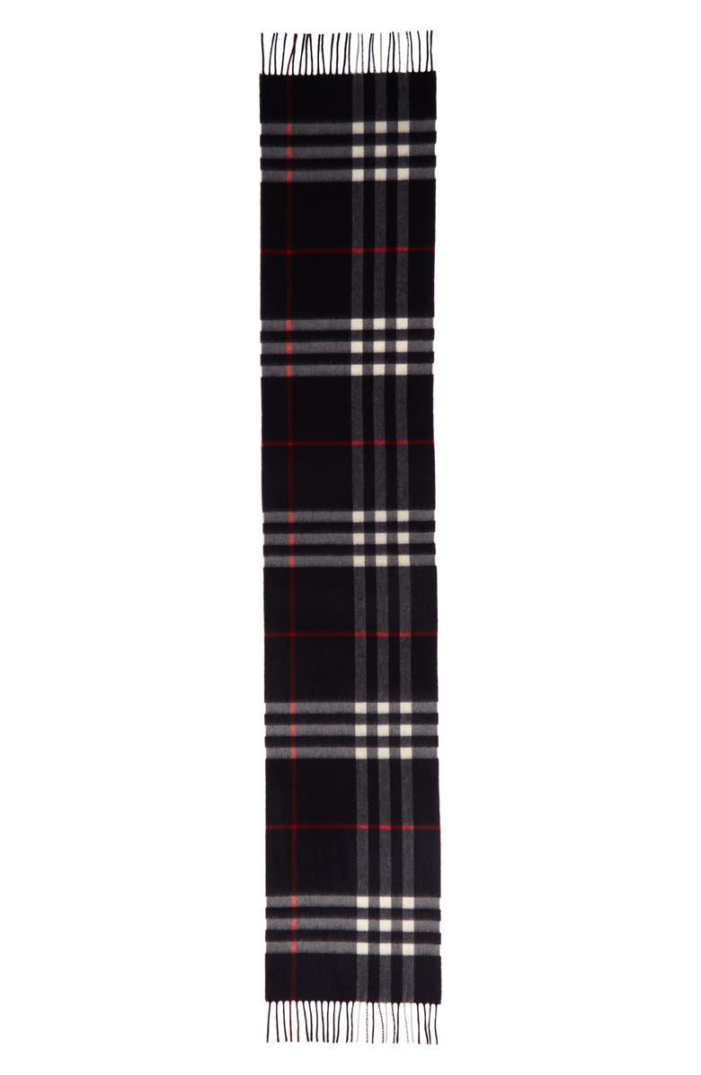 Burberry Giant Check Cashmere Scarf, Alternate, color,