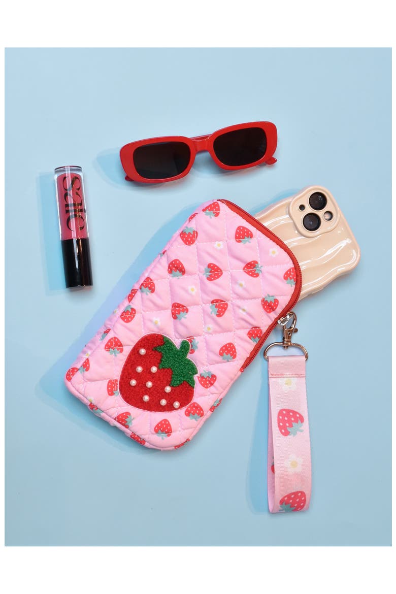 Kids' Berry Square Sunglasses & Zip Around Case Set, Alternate, color, COTTON CANDY