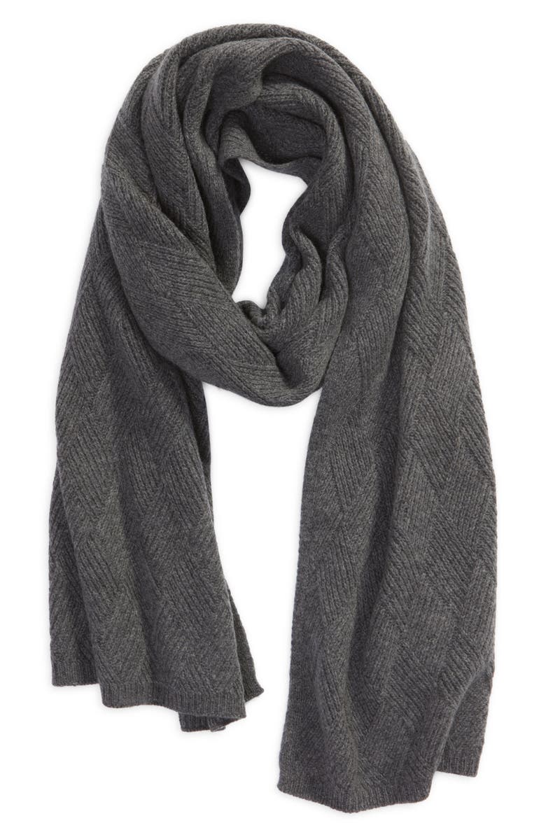 Nordstrom Wool & Recycled Cashmere Scarf, Alternate, color,