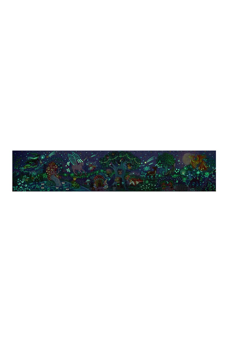 Magic Forest Puzzle 200-Piece Glow-in-the-Dark Puzzle, Alternate, color, MULTIPLECOLOR