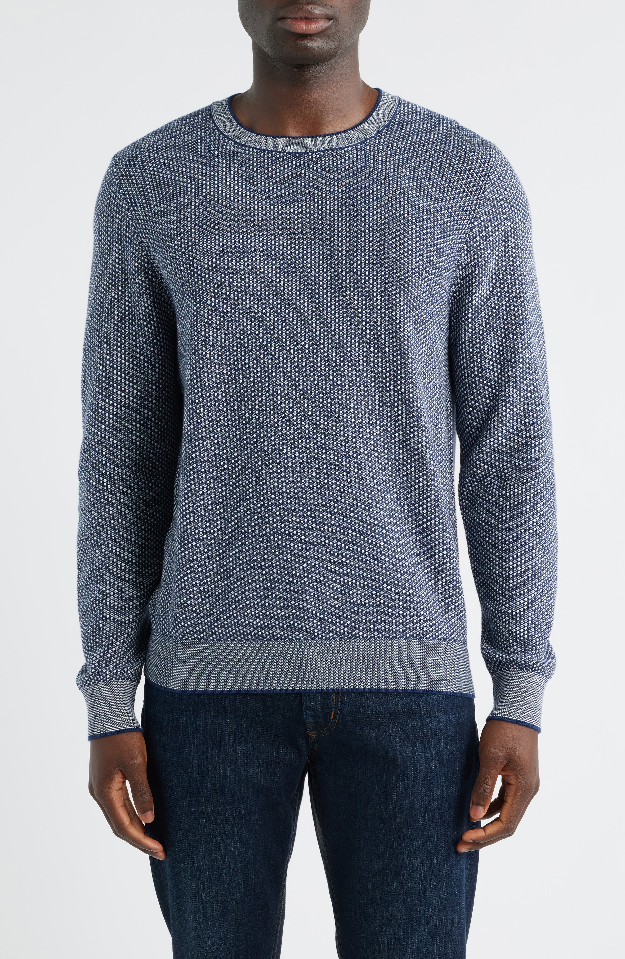 Texture Cotton & Cashmere Sweater