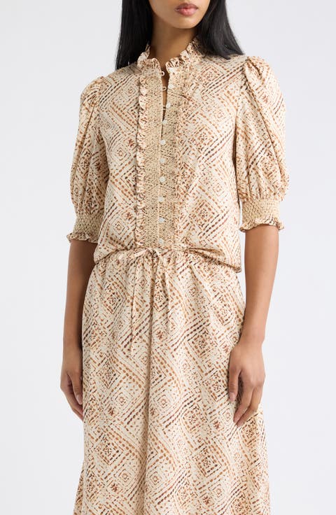 Zinny Print Cotton Top