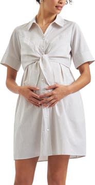 Ripe Maternity Bronte Tie Up Dress