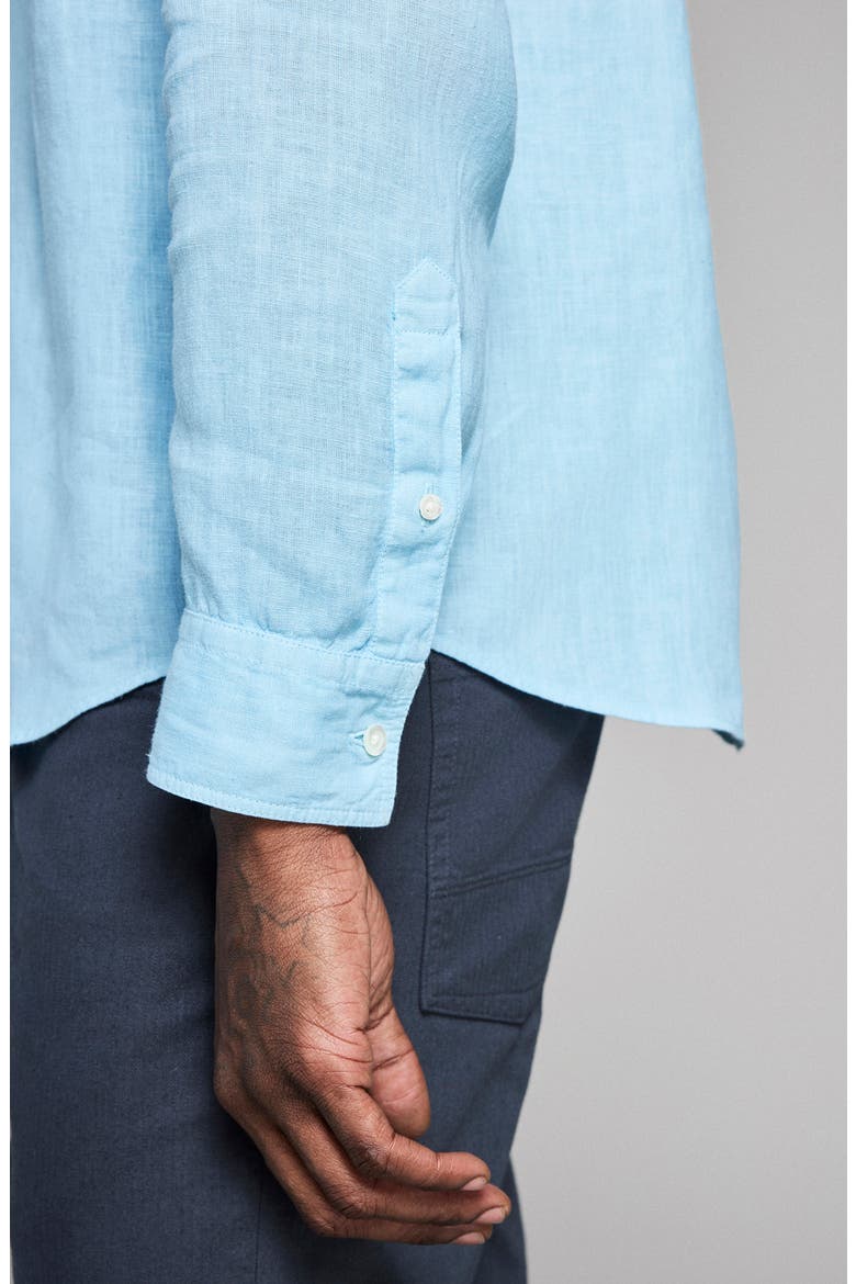 Tuscumbia Linen Button-Down Shirt, Alternate, color, SKY BLUE