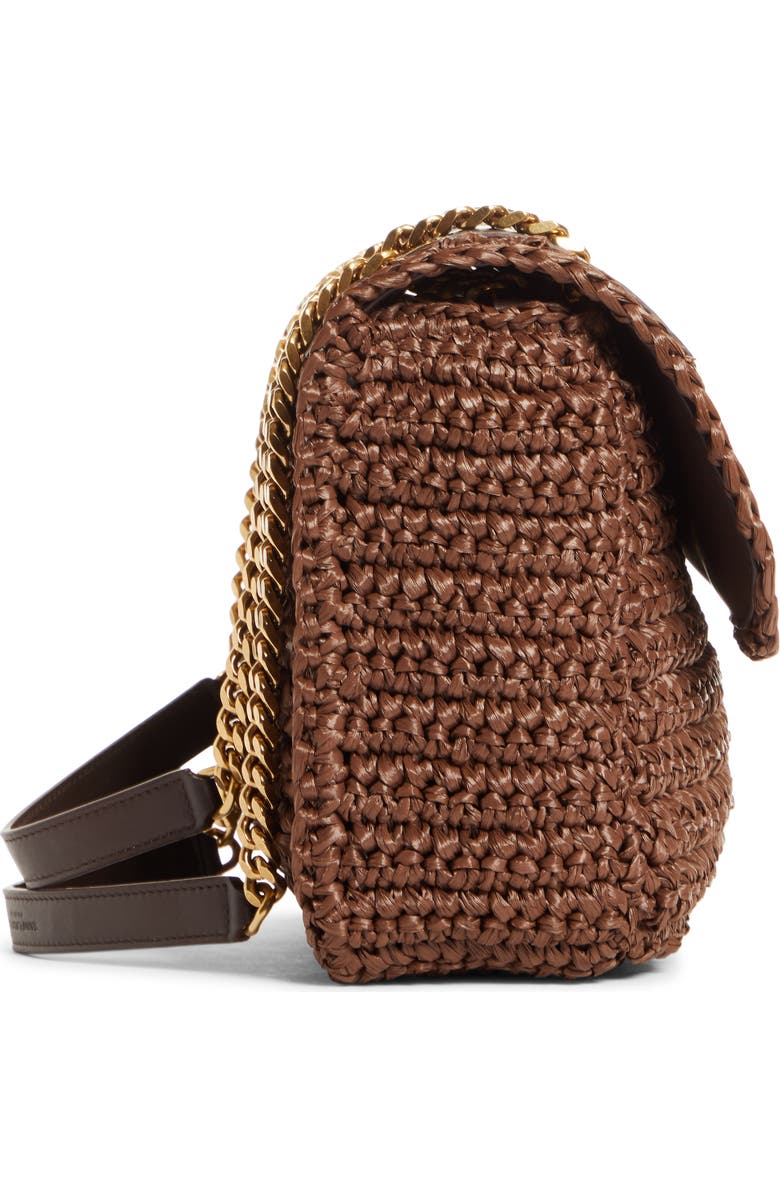 Saint Laurent Medium Niki Raffia Shoulder Bag, Alternate, color,