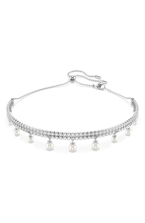 Swarovski X Ariana Grande Round Cut Choker In White