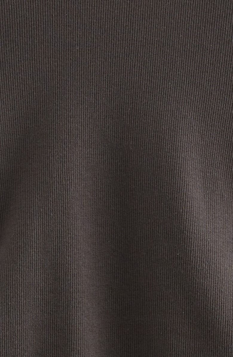 Treasure & Bond Kids' Ruched Ringer T-Shirt Dress, Alternate, color, Black Jet