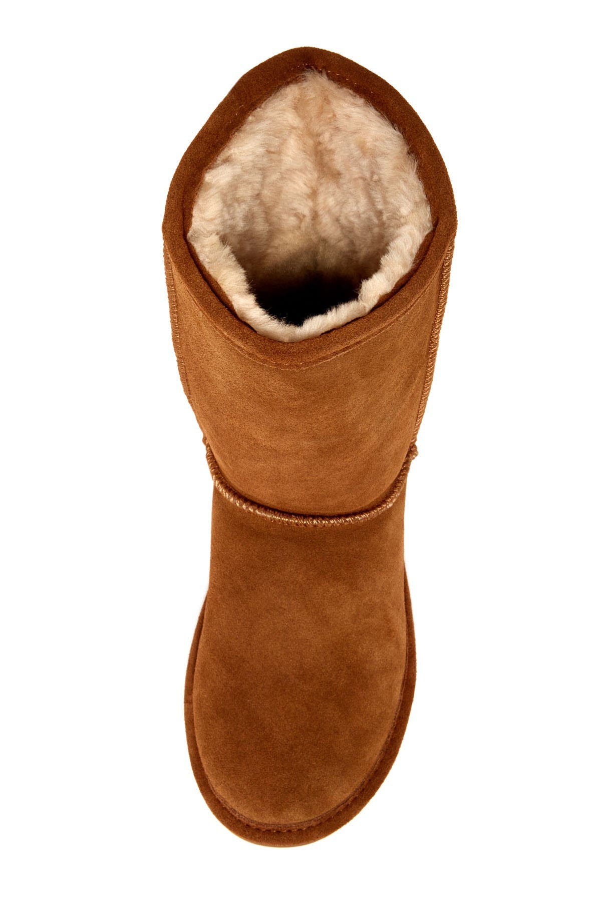 BEARPAW Emma Short Genuine Sheepskin Lined Boot, Alternate, color, Hickory Ii