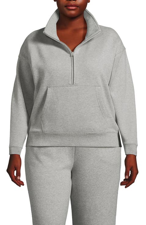 Serious Sweats Relaxed Long Sleeve Half Zip Sweatshirt