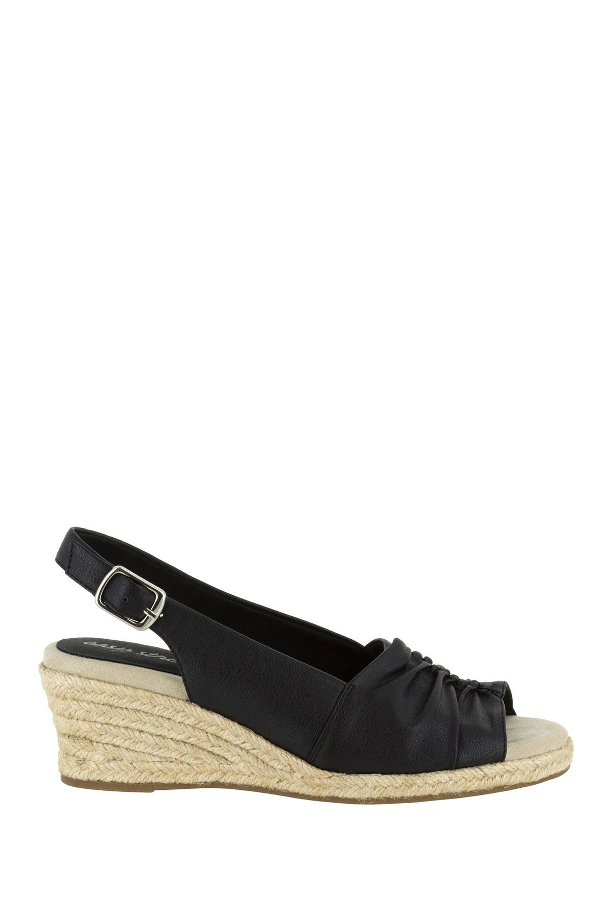 EASY STREET Kindly Ruched Wedge Sandal - Multiple Widths Available, Alternate, color, 