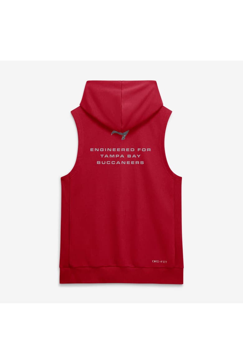 Men's Nike Red Tampa Bay Buccaneers Sideline Standard Issue Dri-FIT Sleeveless Hoodie, Alternate, color, Red