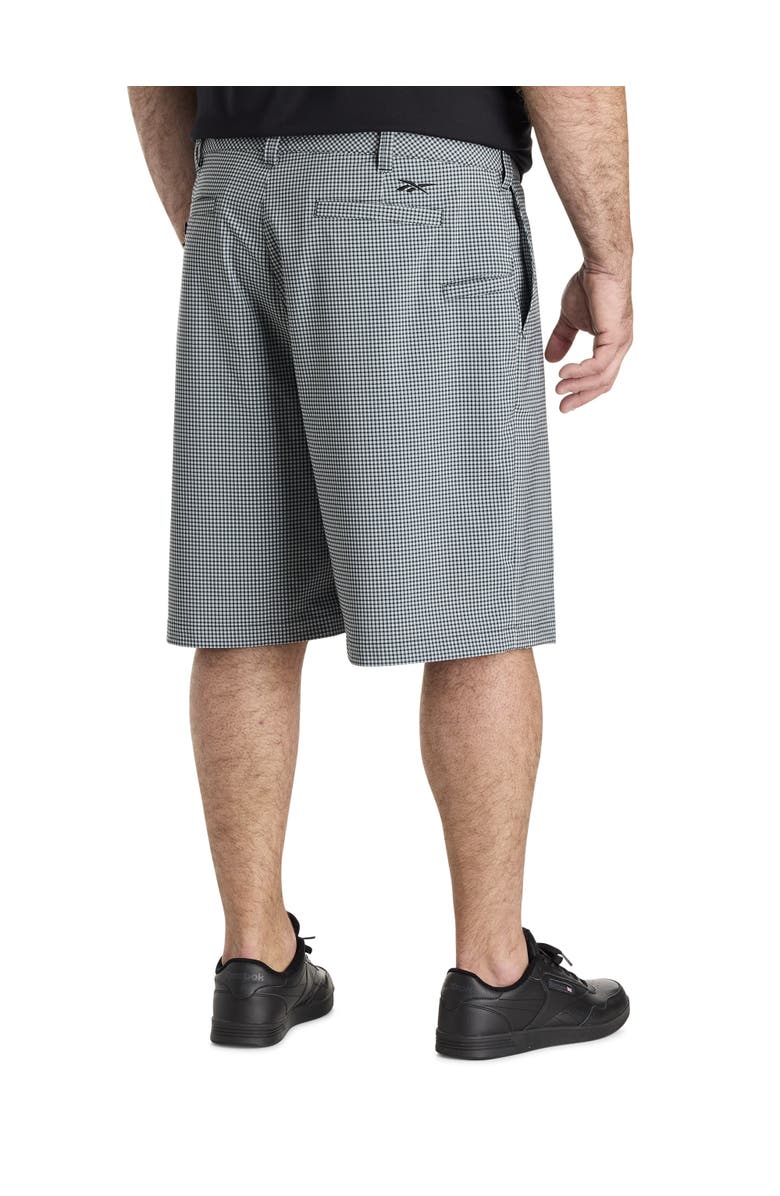 Reebok Big & Tall Performance Plaid Golf Shorts, Alternate, color, Grey