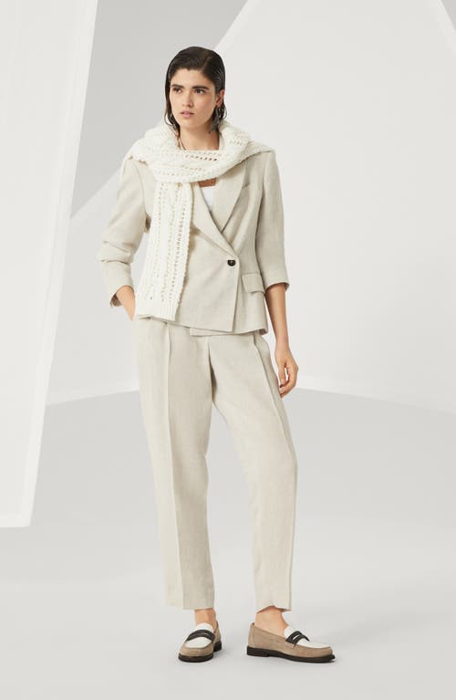 Shop Brunello Cucinelli Slouchy Trousers In Beige