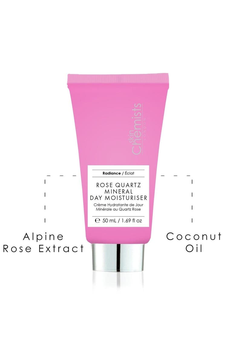 SKINCHEMISTS Rose Quartz Mineral Day Moisturiser 50ml for Dullness, Dryness, Alternate, color, White