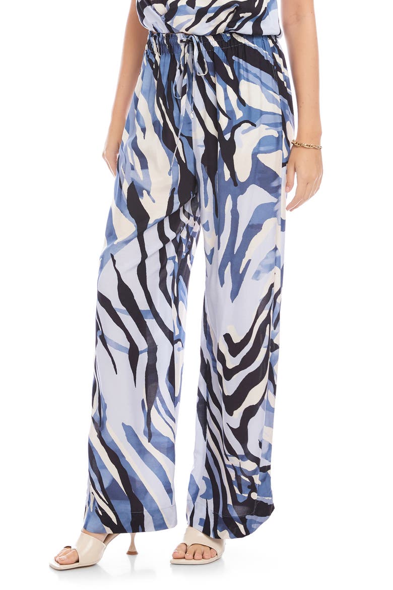 Cora Drawstring Wide Leg Pants, Alternate, color, PRINT