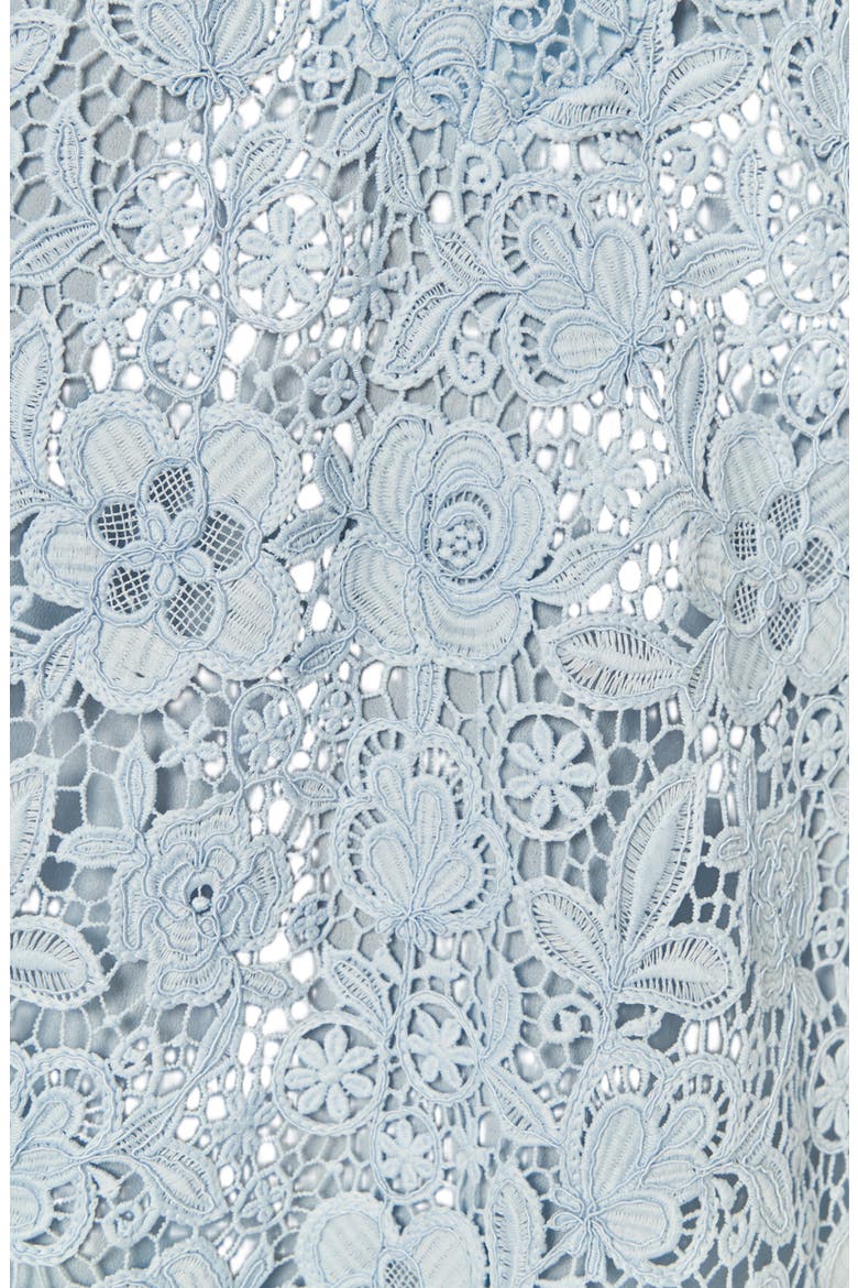 Guipure Lace Minidress, Alternate, color, POWDER BLUE