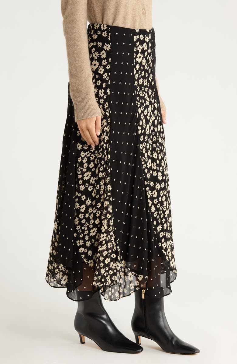 Rails Felina Mixed Print Midi Skirt, Alternate, color, Daisy Dot Combo