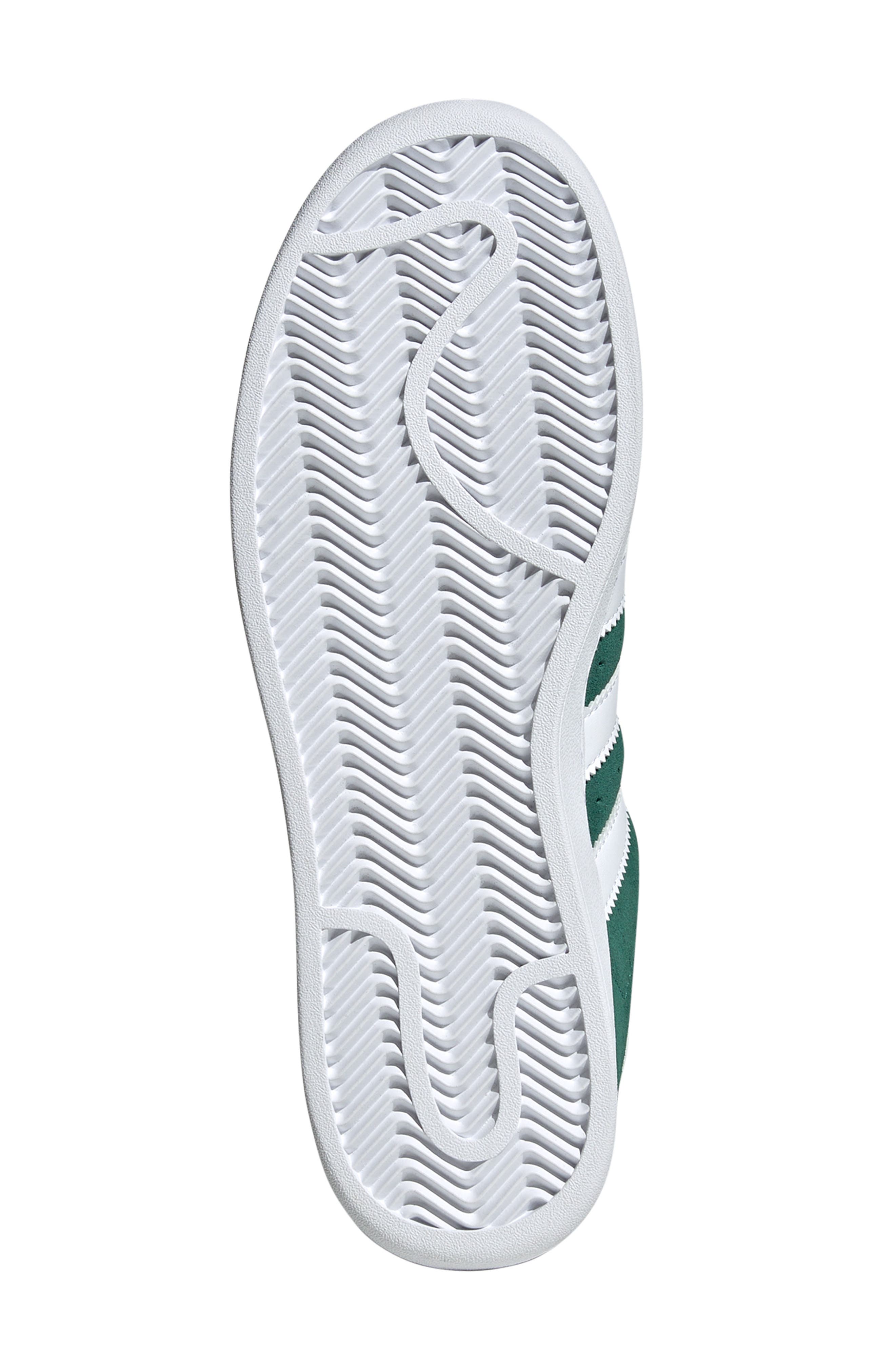 adidas Superstar XLG Sneaker, Alternate, color, Green/ White/ Bold Gold